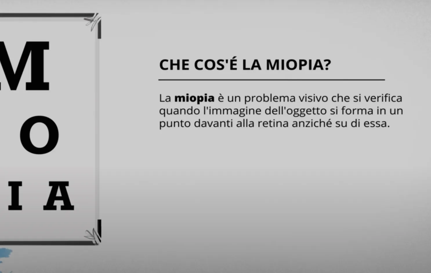 video cos´è la miopia
