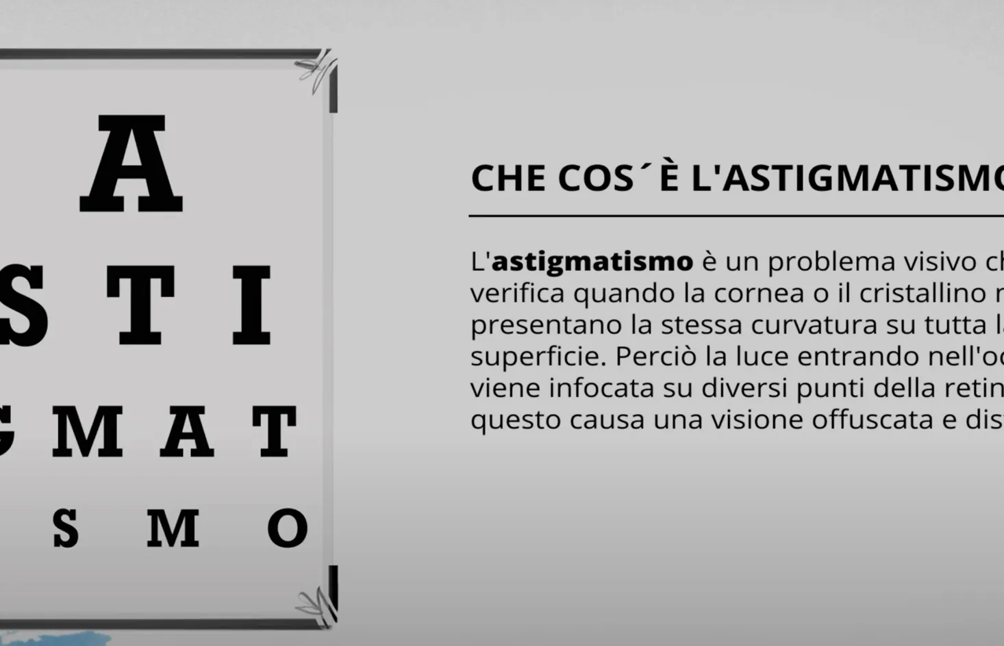 video cos´è l´astigmatismo